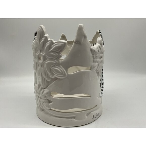 Harry Slatkin Snowman Luminary Candle Holder Retired Signed Home Decor Collectib - Picture 11 of 16